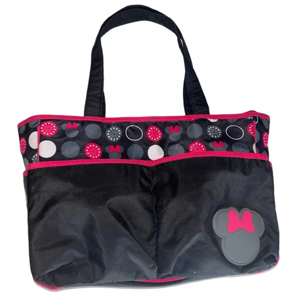 Disney Baby Minnie Mouse Diaper Bag Tote - Picture 1 of 8